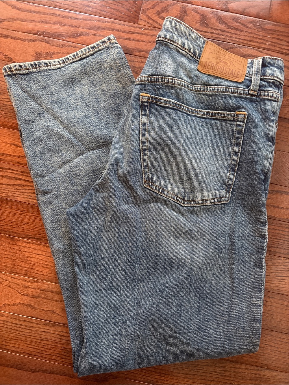 Aeropostale Men’s Medium Blue Loose Straight Jeans 32x32